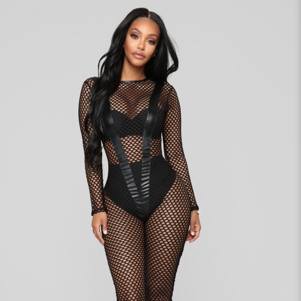 Fishnet Lingerie one piece NWT- fashion nova